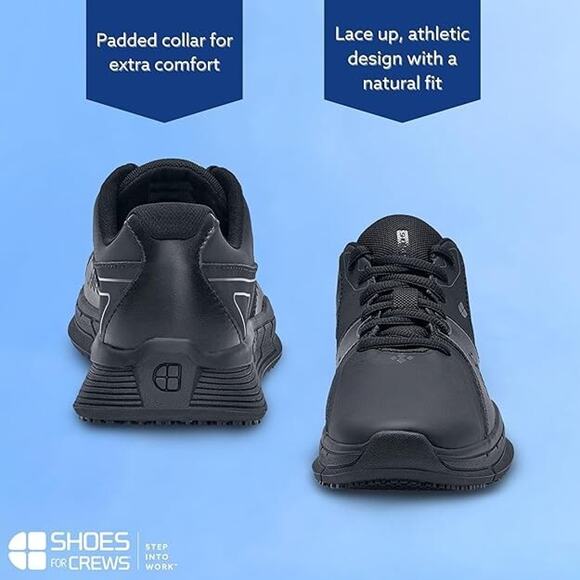 Shoes for Crews Women's Falcon II Slip Resistant Food Service Work Sneaker (10) - Picture 3 of 6